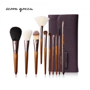 Makeup Brush Set - Kobicha Brown (10 pcs)